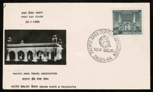 SE68 INDIA 1966 FDC 15th Anniv.  Conference of the Pacific Travel Association - Picture 1 of 1