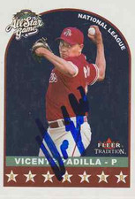 Vicente Padilla authentic signed autographed trading card COA