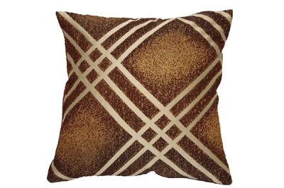 Декоративная наволочка на подушку Fortune дамасский дизайн 18 X 18 дюймов бордовая - Изображение 1 из 2