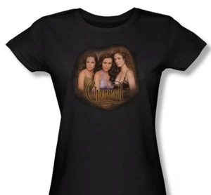 Charmed TV Show Smokin Witches Photo Image Baby Doll Juniors Style Shirt UNWORN - Picture 1 of 1