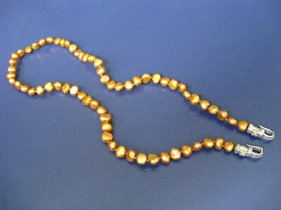 珍珠项链 BARBARA BIXBY 双扣花金色 SS 金色礼品设计师 — 第 1/2 张图片