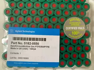 Agilent 2ml HPLC/GC Screw Top Vials and Caps, Part # 5182-0556 - Brand New - Picture 1 of 1