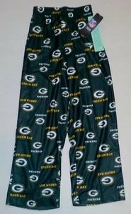 GREEN BAY PACKERS NFL TEAM APPAREL YOUTH PAJAMAS PANTS S M L XL NWT POLYESTER - Picture 1 of 1