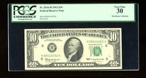 DBR 1963 $10 FRN St. Louis Fr. 2016-H PCGS 30 Serial H08416052A - Picture 1 of 2