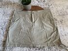 Cabelas Khaki Tan Skort Ruched Sides Hiking Outdoors Womens Size 16 *Flaw*