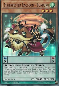 YUGIOH DOCS-EN026 Majespecter Raccoon - Bunbuku 1st edition Ultra rare nm - Picture 1 of 1