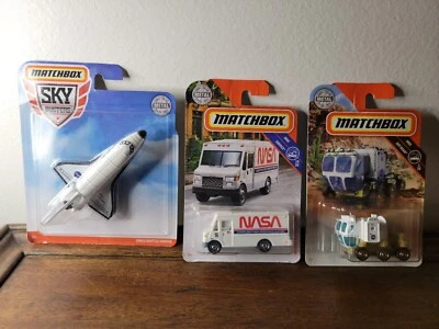 MB Sky Busters Transbordador Espacial Orbitador y NASA S.E.V./Carro y Soporte de Misión Nuevo en Caja🚀 Foto 1 de 4