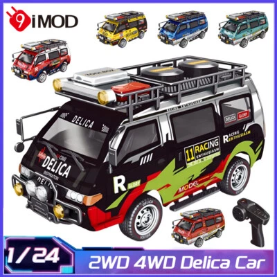 RC Car Delica 1/24 Remote Control 2.4G 50M Vehicle 4WD /2WD Headlights Van - Image 1 of 4