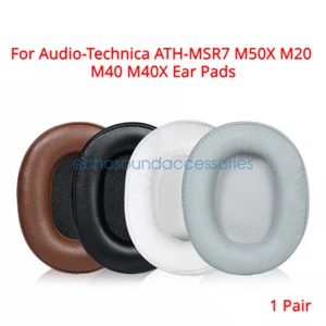 Almohadillas de repuesto para auriculares Audio-Technica ATH-MSR7 M50X M20 M40 M40X - Imagen 1 de 24