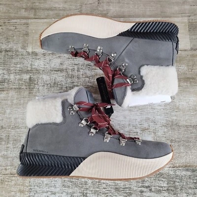 Botas de nieve Sorel Out N About Iii Conquest para mujer talla 9,5 gris gamuza impermeables Foto 1 de 4