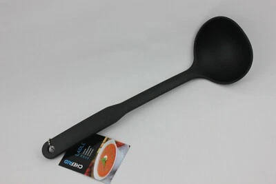 Ladle Black Nylon Chef aid Kitchen Utensils Tools Scoops Serving Soups Sauces - Image 1 of 4