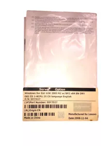 55Y7027 I Brand New Lenovo Windows Server Enterprise R2 2003 ROK x64 License - Imagen 1 de 3