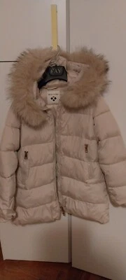 Piumino Vera Piuma oca MIXTURE PARKA BEIGE RAGAZZA bambina Anni 10/11 Donna Xxs - Immagine 1 di 4