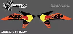250/350/450Sxf - KIT CALCOMANÍAS GRÁFICAS CUBIERTA REDBULL KTM 21 mil de espesor - Imagen 1 de 5