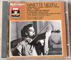 Ginette Neveu - Chausson Ravel Strauss Violine Works W.German EMI Sonopress CD NM - Bild 1 von 4
