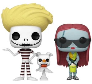 FUNKO • Nightmare Before Christmas (set of 2) Jack +Zero and SALLY • Ships Free - Picture 1 of 8