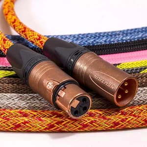 Mogami 2534 Balanced XLR to XLR Lead. Braided Cable. Neutrik Copper & Gold - Picture 1 of 9