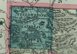 Vintage 1903 WYOMING Map 14"x11" Old Antique Original CASPER SHERIDAN SUNDANCE - Picture 1 of 10