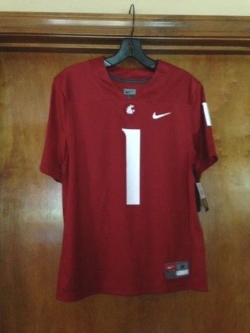 NIKE Washington State Replica Jersey #1 Crimson Size Youth M 10/12 NWT MSRP $55 Cover