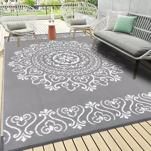 Waterproof Outdoor Rug-Reversible,Plastic Straw,for Camping/RV,Multiple Outdoor - Picture 1 of 48