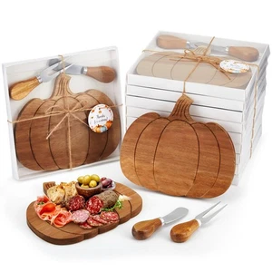 12 Sets Pumpkin Cheese Board Fall Party Favors Small Thanksgiving Wood Cheese... - Bild 1 von 6