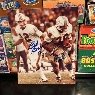 BOB GRIESE Y LARRY CSONKA JUNTOS EN ESTE AUTOGRAFIADO 8x10 🏈⭐️ ¡¡VER FOTOS!!️ Foto 1 de 2