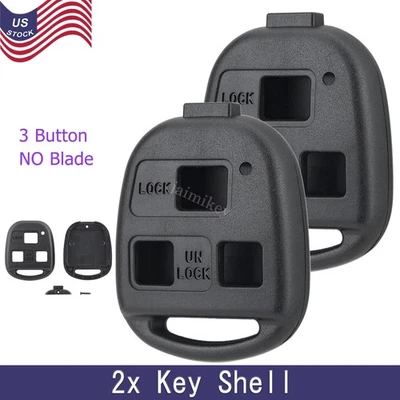 2 For 2002 2003 2004 - 2009 Lexus SC430 Remote Key Fob Shell Case Cover 3 Button - Image 1 of 4