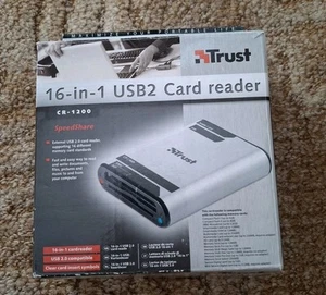 TRUST Lecteur de Carte USB 2.0 16 en 1 cr-1200 Neuf - Photo 1/2