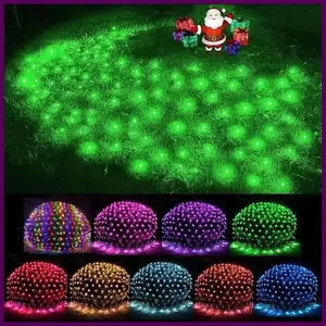 EU/US Stecker LED Weihnachtsnetz Lichterkette - Lichterkette für Party, Hochzeit & Garten - Bild 1 von 32