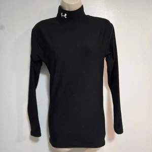 Camiseta Under Armour Para Mujer Talla M Negra Cold Gear Compresión Simulada Cuello Tortuga LS - Imagen 1 de 8