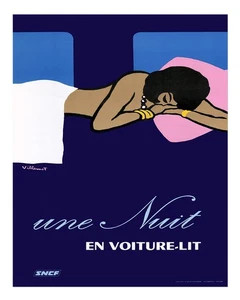Elegant Sleeper Poster Wall Art - Modern Travel Aesthetic Home Decor - Picture 1 of 6