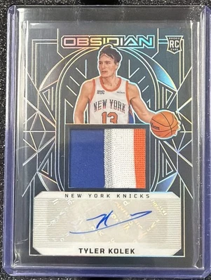 TYLER KOLEK 2024-25 OBSIDIAN RPA ROOKIE PATCH ELECTRIC ETCH RC AUTO 087/125 - Image 1 of 2