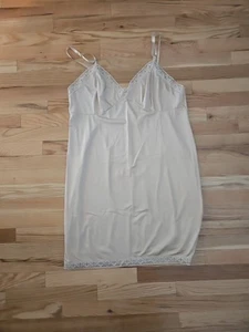 Abito completo Vanity Fair nylon slip donna taglia 42 blush nylon XXL - Foto 1 di 6