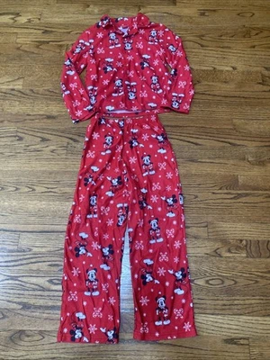 Conjunto de pijamas de vacaciones de Navidad Mickey Mouse Disney niños talla 10 pijamas Foto 1 de 4