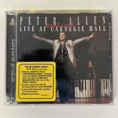 PETER ALLEN- Captured Live At Carnegie Hall CD RARE NEW SEALED - Imagem 1 de 4