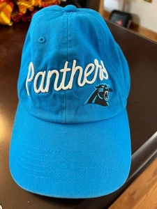 NWOT 47 Brand Carolina Panthers Blue NFL Clean Up Adjustable Hat Women’s - Picture 1 of 7