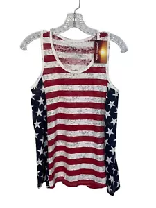 Sleeveless Sunward Clothing Womens American Flag Tank Top Size Large New - Picture 1 of 7