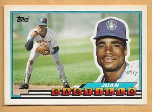JUAN CASTILLO MILWAUKEE BREWERS #9 - TOPPS BIG 1989
