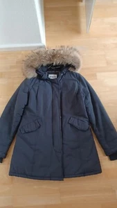 damen winterjacke Parka mit Echtfell L navi Blau - Bild 1 von 3