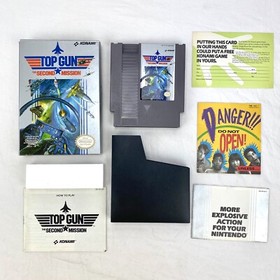 Top Gun: The Second Mission (Nintendo NES, 1989) Game Konami Complete CIB