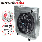 For 1964-1966 Ford Mustang V8 AT Aluminum 3 Row Radiator+14 Slim Cooling Fan Ford Mercury