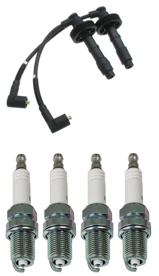 for Volvo S40 Karlyn Spark Plug Wire Set 1275603 + 4 NGK BKR6EGP Platinum Plugs — 第 1/1 张图片