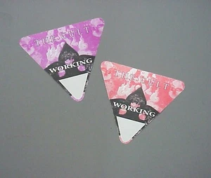 The Cult satin cloth backstage passes 2 triangles - Picture 1 of 1