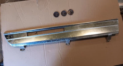 73 Monte Carlo lower right rear quarter panel trim molding aluminum light bezel - Image 1 of 4