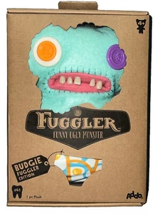 Fuggler Ugly Monster Budgie Edition # 41 Gaptooth Mcgoo Plush Blue Addo New - Picture 1 of 7