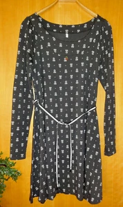 Kleid Gr. L Blutsgeschwister Stretch langarm hochwertig Gürtel Shirtkleid Pulli - Bild 1 von 3