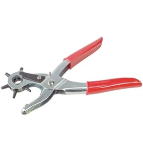 Revolving Leather Hole Punch Plier Puncher Leather Belt Cut Eyelet 6 Sizes New - Picture 1 of 1
