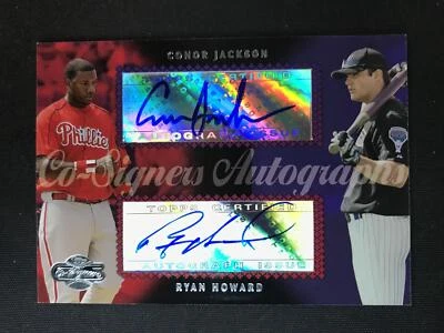 2006 Topps Co-Signers #CS-62 Конор Джексон / Райан Ховард Двойной Автограф - Изображение 1 из 2