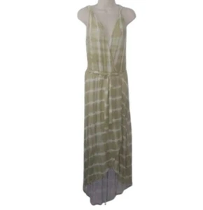 Luxology Dye Stripe Tie Shoulder High Low Midi Dress in Herbal Garden SZ M NWT - Picture 1 of 3