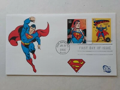  US 2006 SUPERMAN DC COMICS SUPER HEROES FDC Combo MNH, Uncirculated  - Image 1 of 2